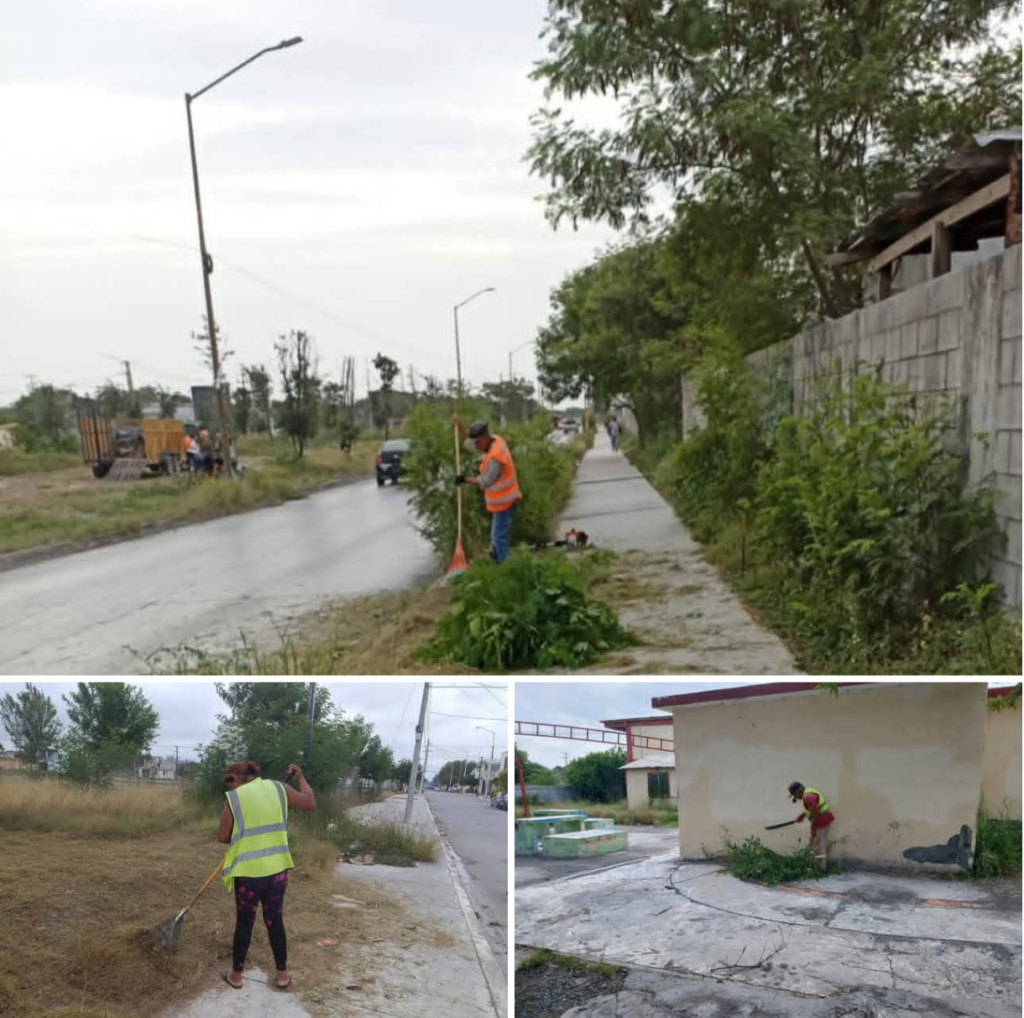 Realiza Servicios Públicos jornada de limpieza en distintos puntos de Reynosa