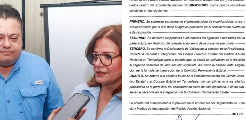 Cierra PAN disputa por dirigencia en Tamaulipas
