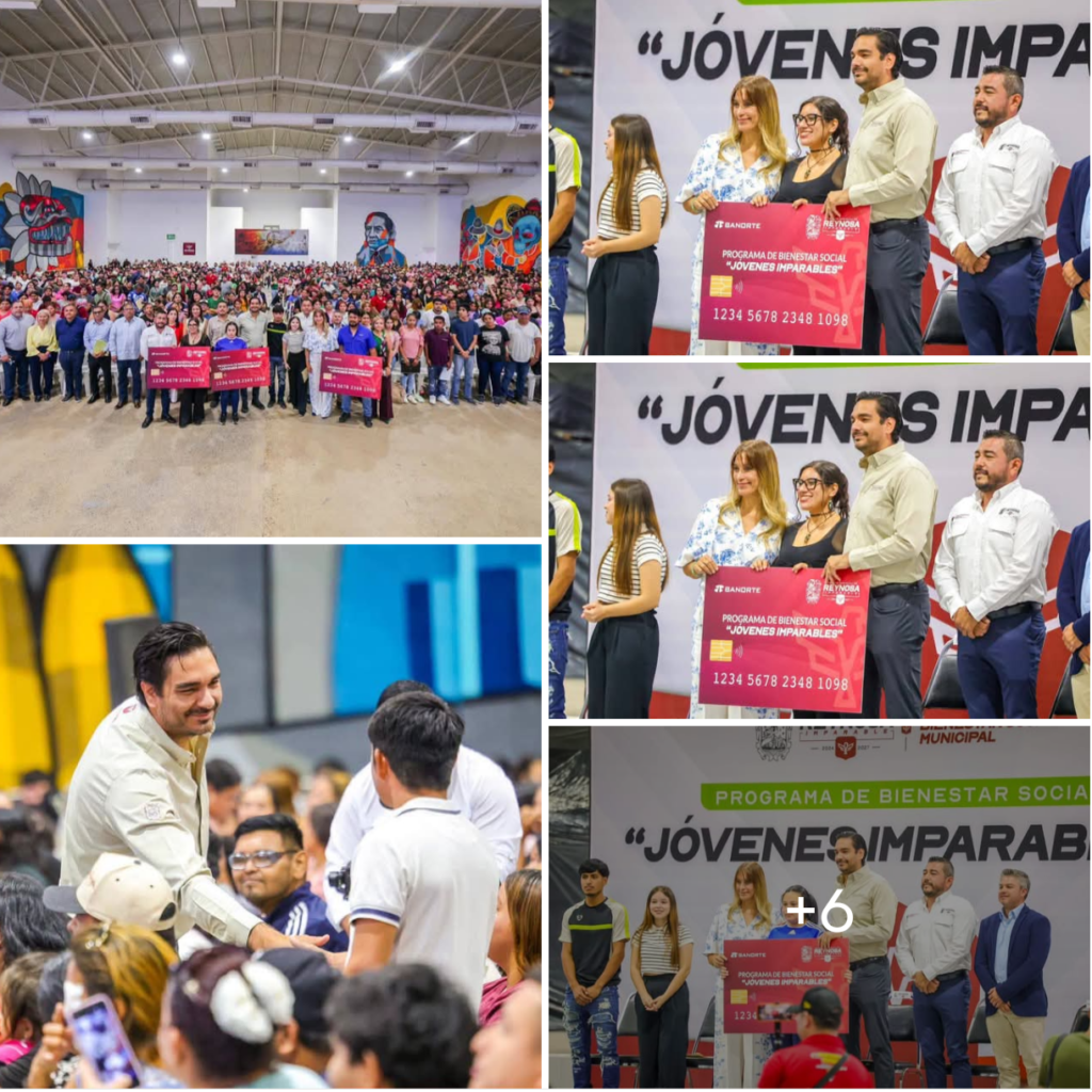 Entregó Carlos Peña Ortiz tarjetas del programa “Jóvenes Imparables” en Reynosa