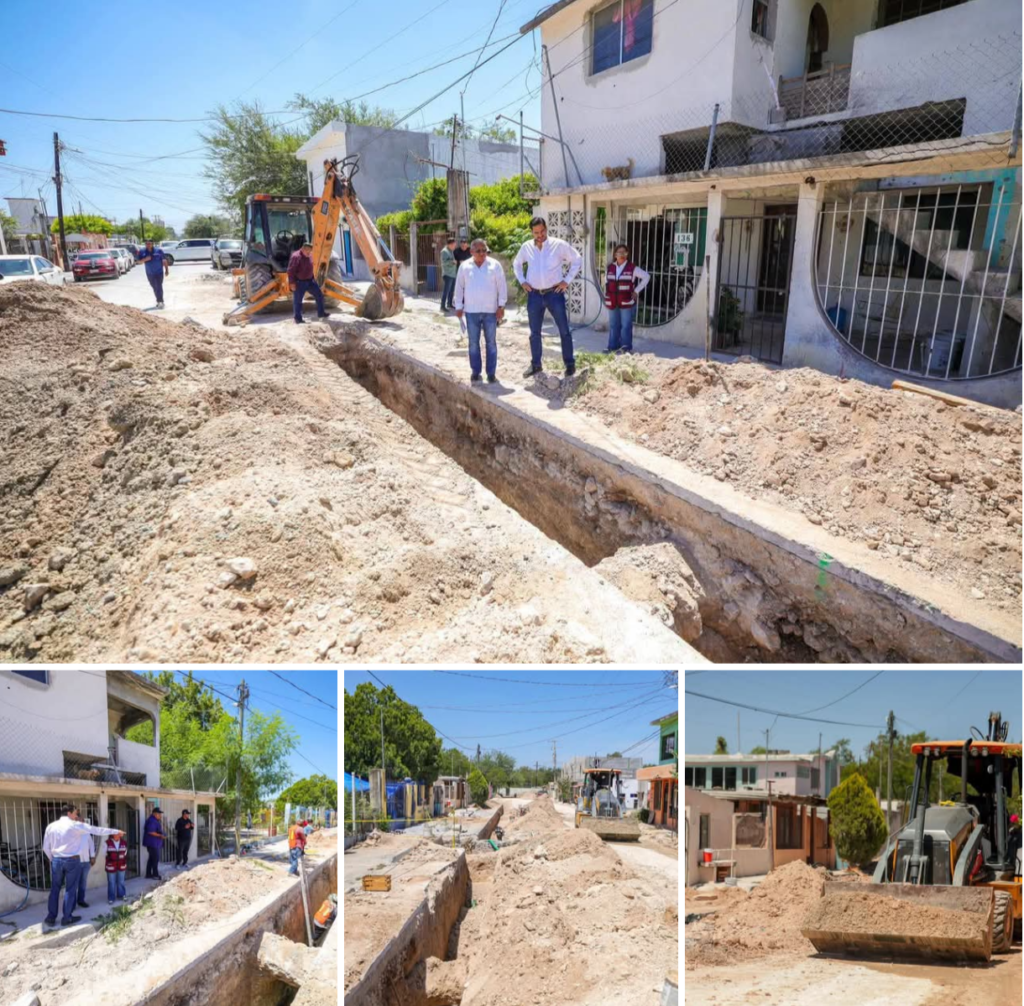 Rehabilita Gobierno de Carlos Peña Ortiz red de alcantarillado en Fraccionamiento Reynosa