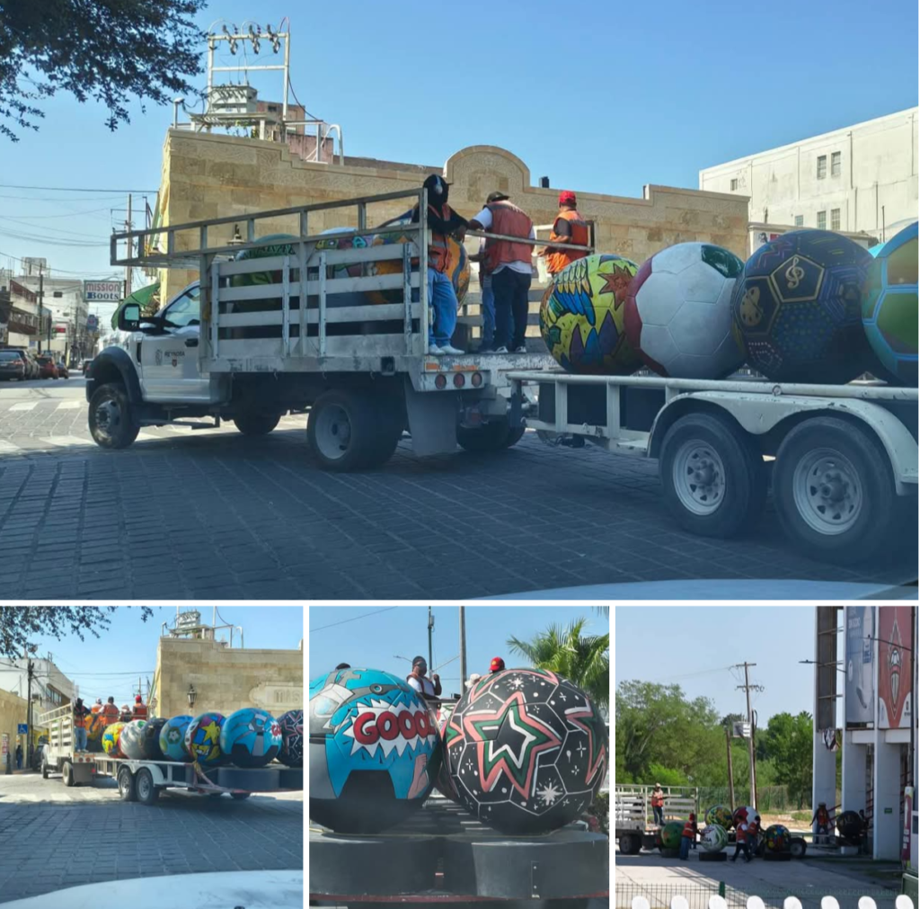 Reubicaron los balones del Mundial