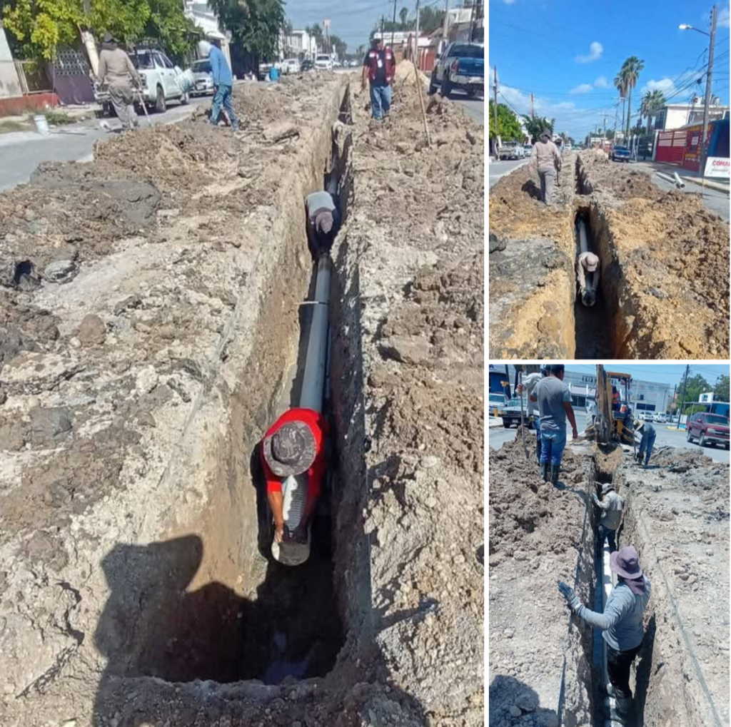 Realiza COMAPA instalación de tubería sanitaria en la colonia Rodríguez
