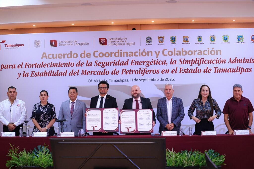 Firmaron Gobierno de Tamaulipas, municipios y sector gasolinero Acuerdo para la Seguridad Energética y la Simplificación Administrativa del Mercado de los Petrolíferos