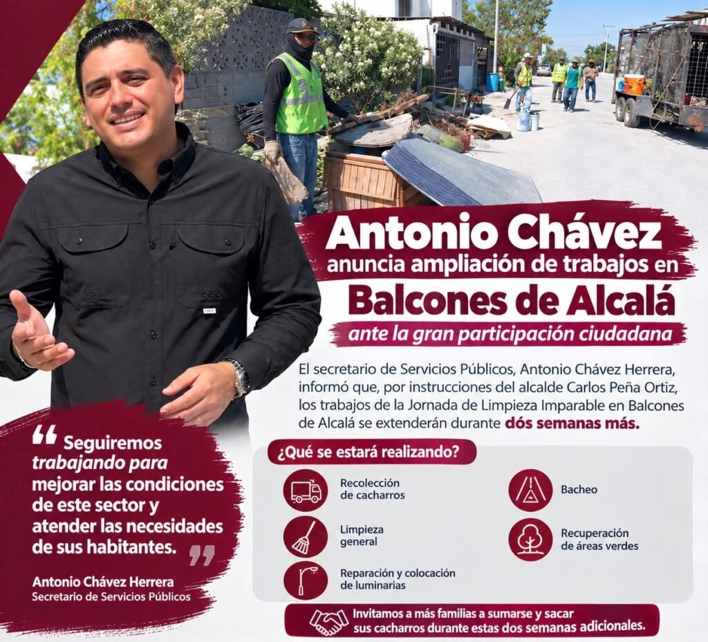 Antonio Chávez anuncia ampliación de trabajos en Balcones de Alcalá ante la gran participación ciudadana