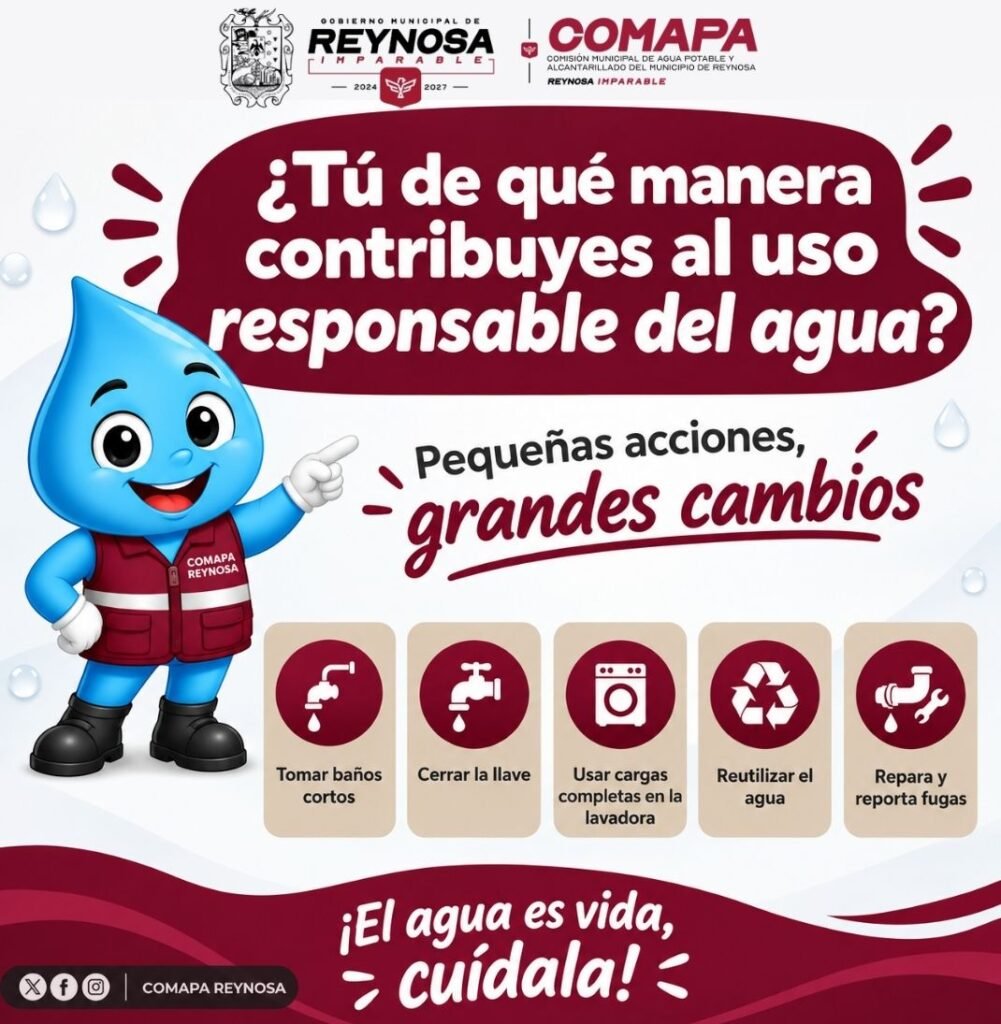 Promueve COMAPA el cuidado y uso responsable del agua