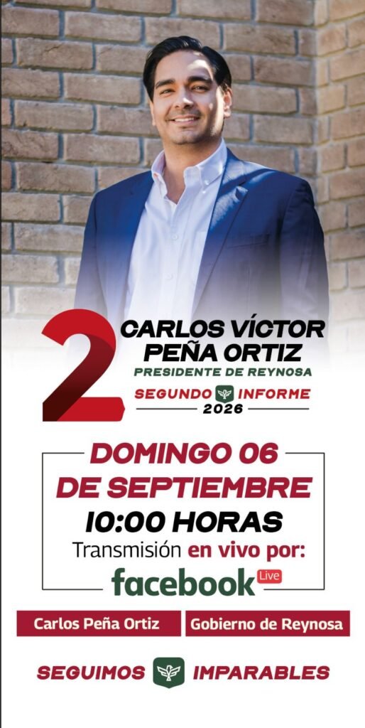 Invita Alcalde Carlos Peña Ortiz a su Segundo Informe de Gobierno 2026