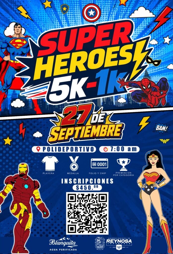 Quedan pocos lugares para la Carrera 5K y 1K “Super Héroes”