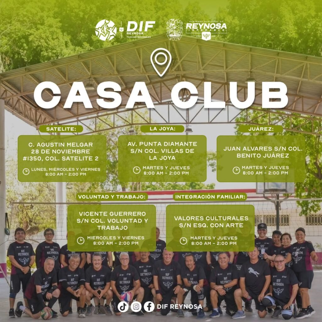 Comparte DIF-Reynosa alegría y amistad en las Casas Club