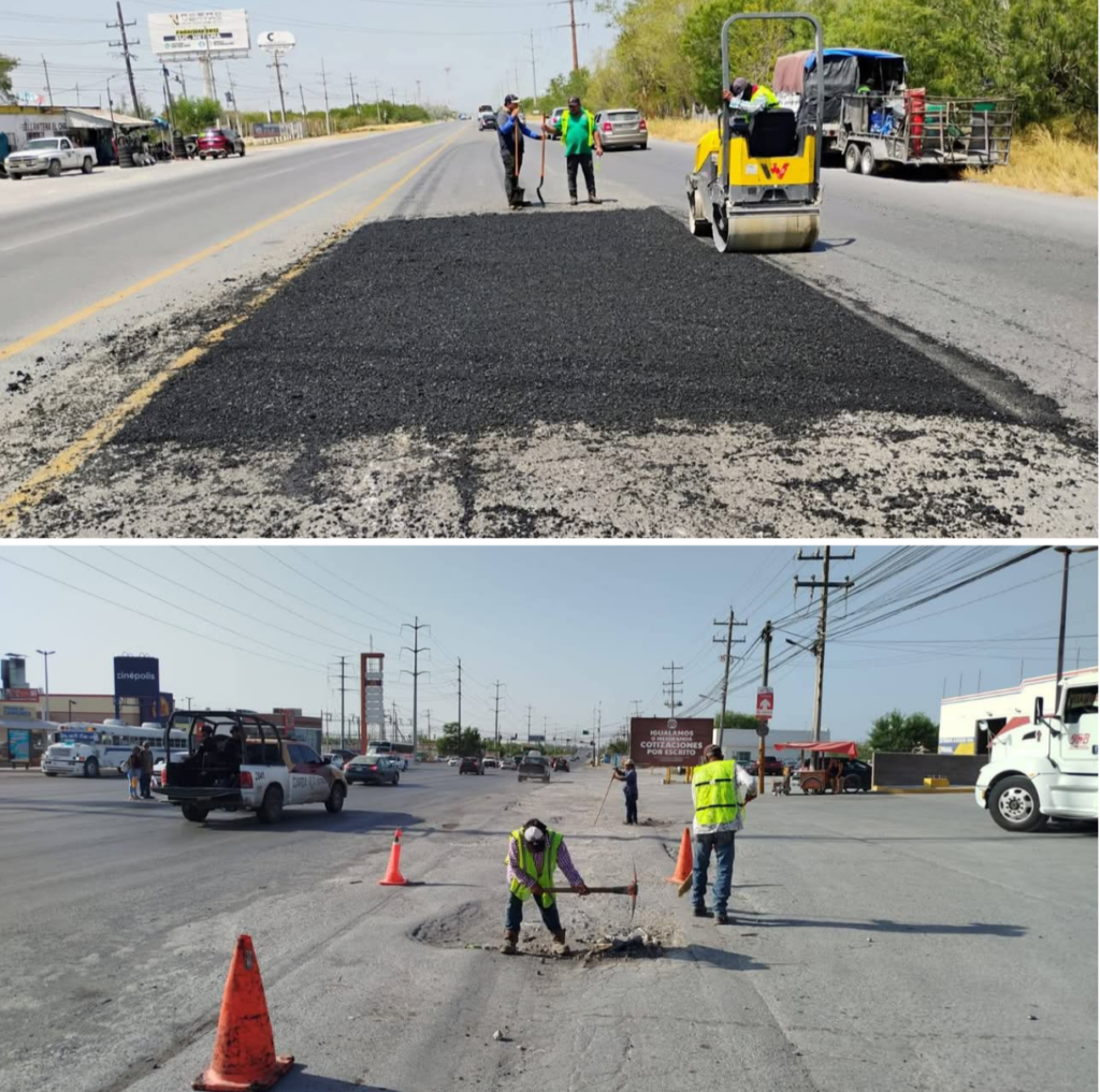 Reparó Servicios Públicos accesos principales a Reynosa