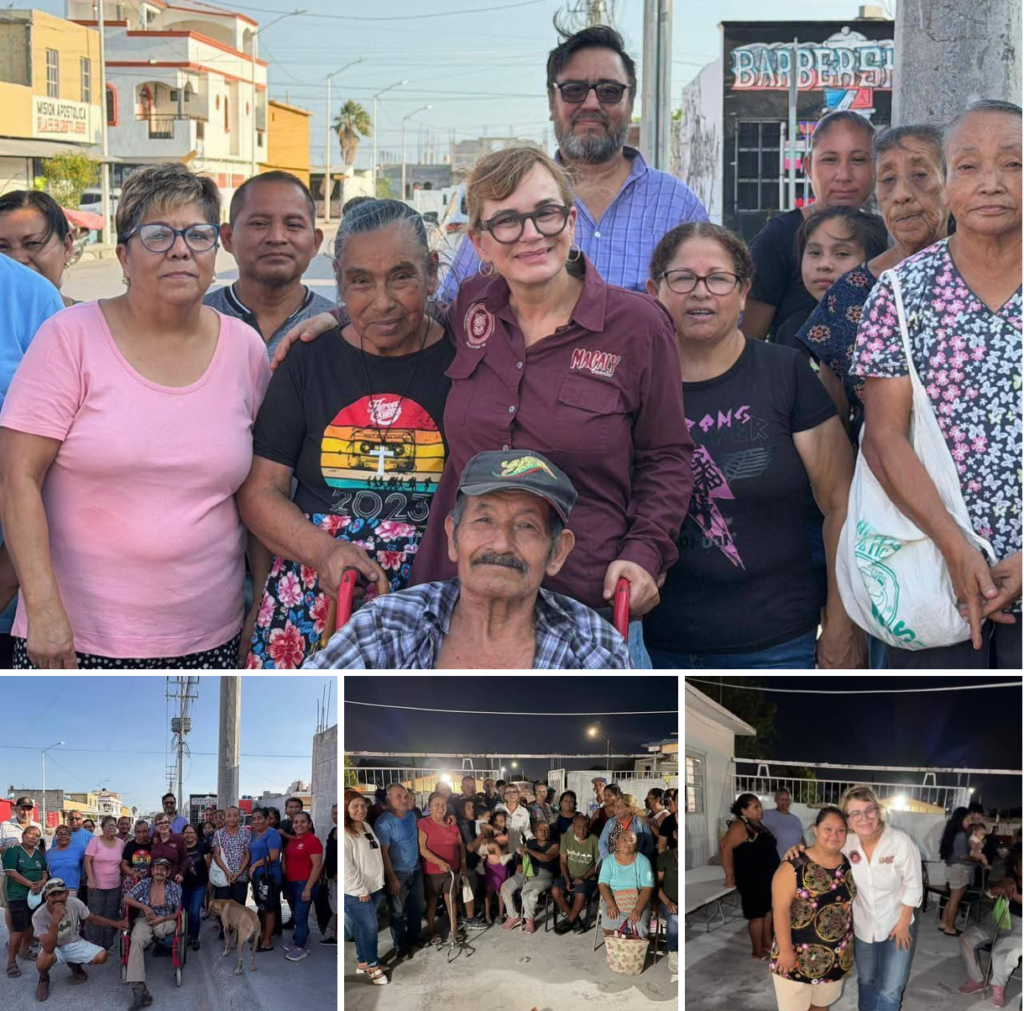 Magaly Deándar refuerza trabajo en territorio y gestión a favor de las familias de ReynosaEscritura