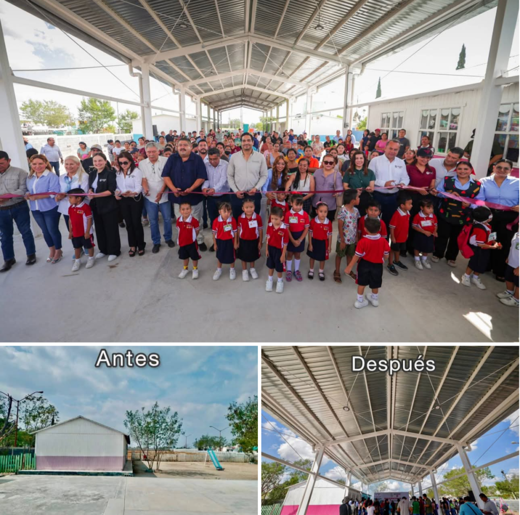 GOBIERNO DE REYNOSA FORTALECE INFRAESTRUCTURA EDUCATIVA CON NUEVA TECHUMBRE EN JARDÍN DE NIÑOS