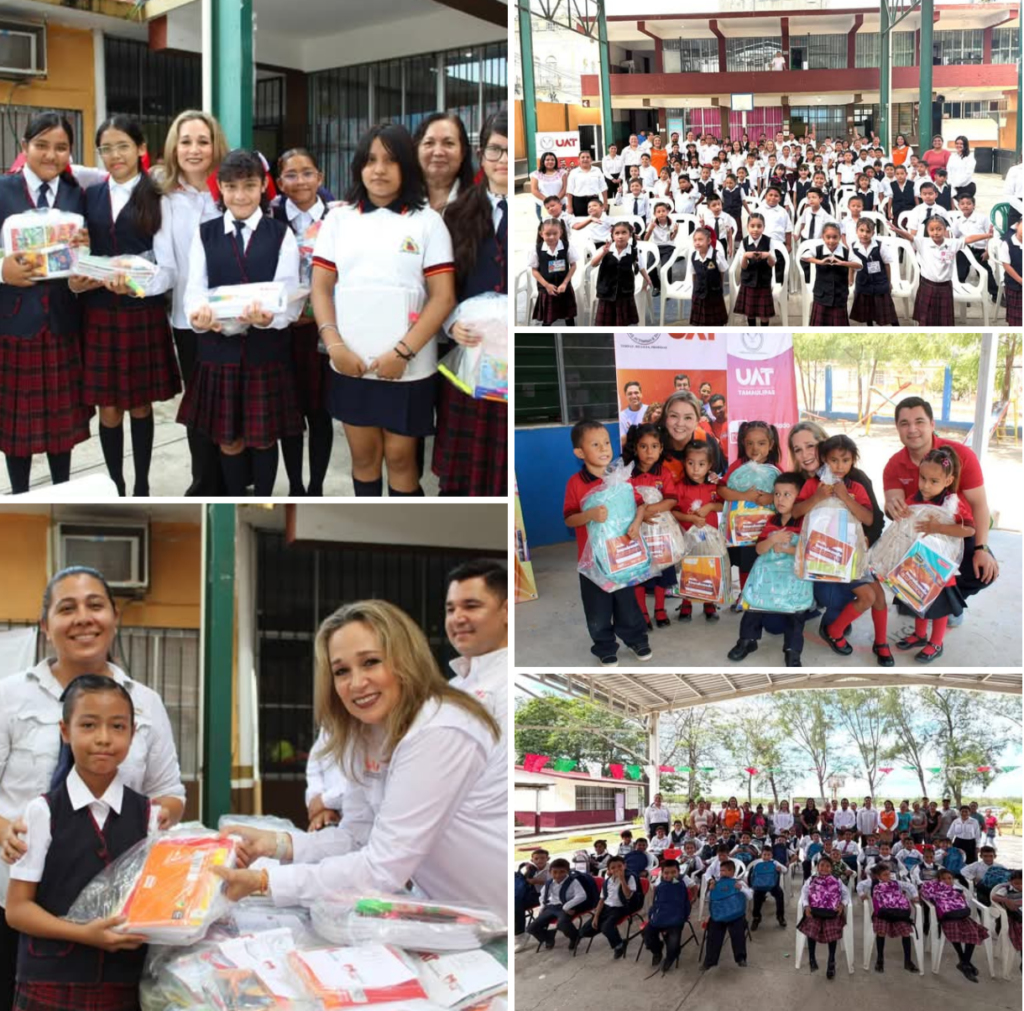 Entrega Familia UAT útiles escolares a niñez vulnerable con la colecta “Impulsando Corazones”