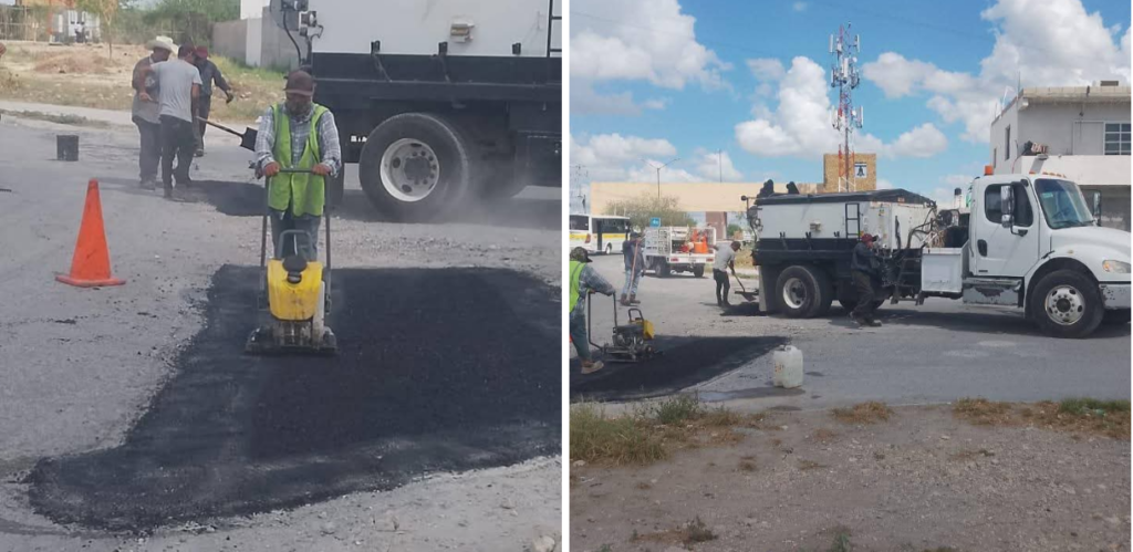 Trabajó Servicios Públicos con bacheo en El Campanario por indicaciones de Carlos Peña Ortiz