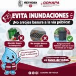 Exhorta COMAPA a evitar arrojar basura en calles y pluviales