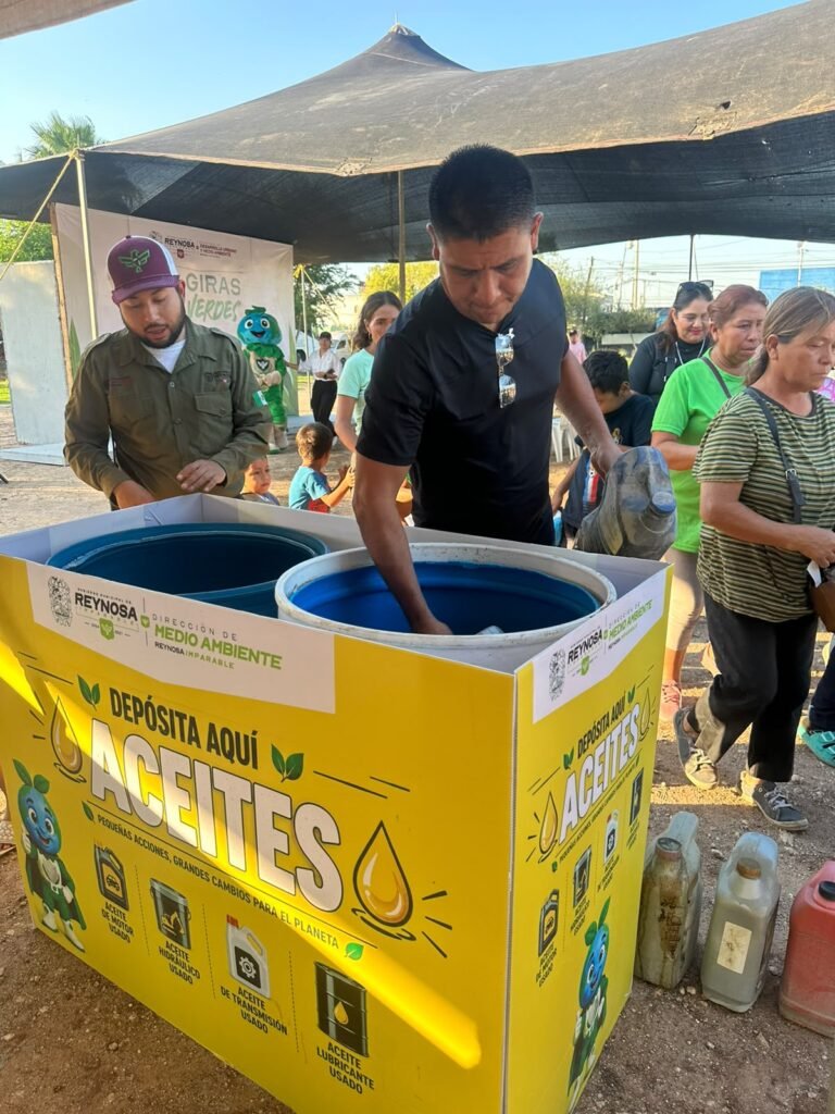 Recolecta Gobierno de Reynosa casi cuatro toneladas de residuos durante las Giras Verdes en Villa Esmeralda