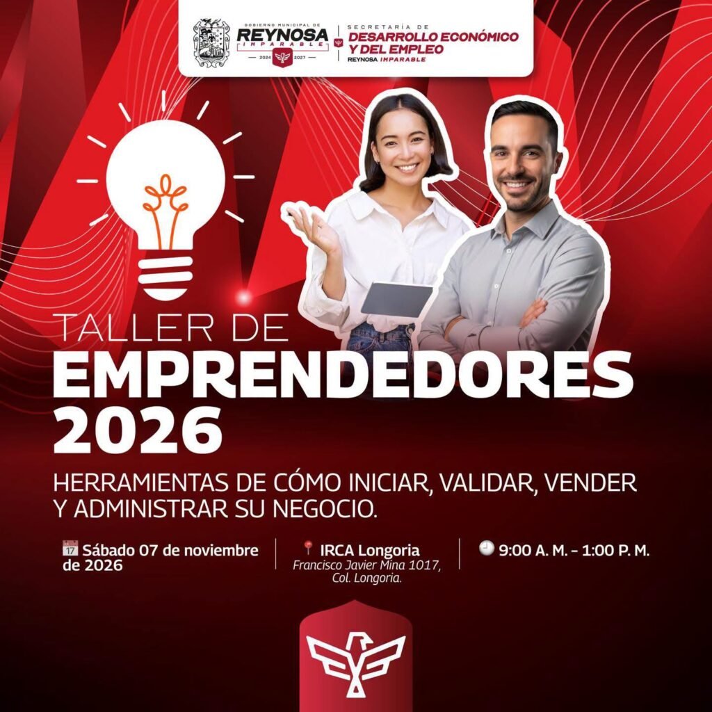 Invita Alcalde Carlos Peña Ortiz a Taller de Emprendedores 2026
