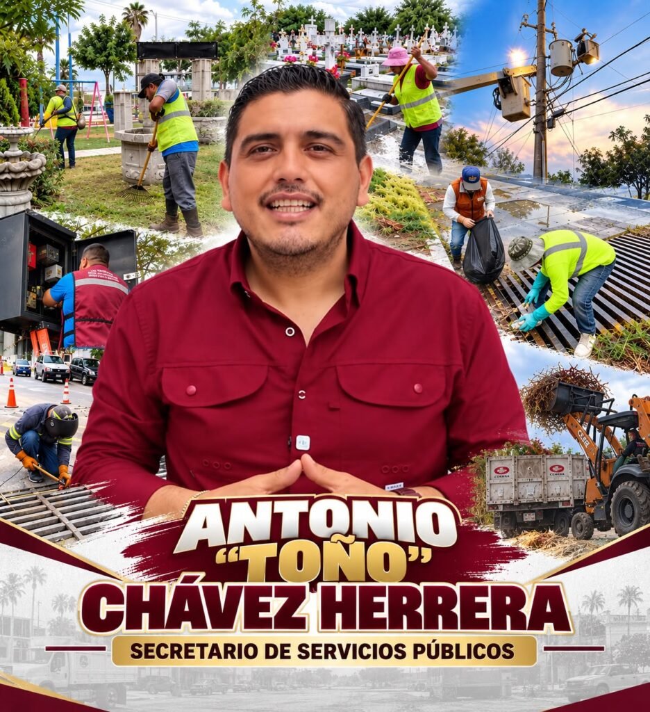 Antonio Chávez Herrera refuerza labores de Servicios Públicos en Reynosa