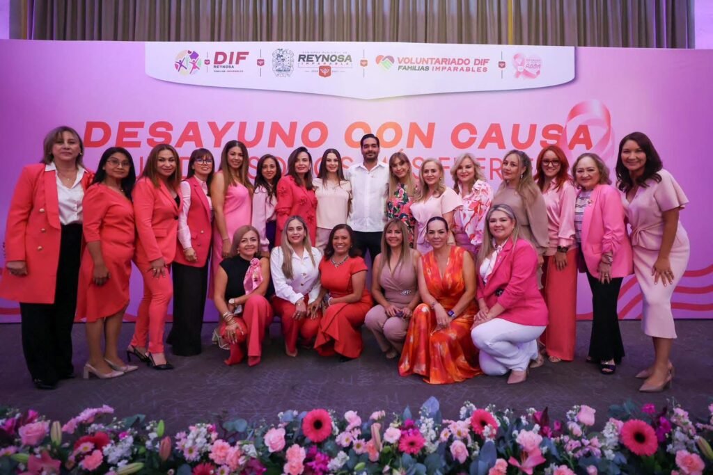 Más de 500 mujeres unidas contra el cáncer de mama, solidaridad y compromiso que salva vidas en Reynosa