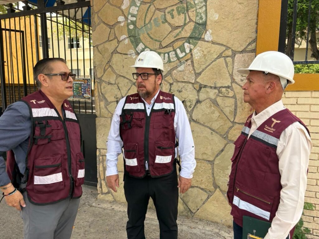 Supervisó secretario de Educación la reparación de infraestructura escolar en Reynosa y Matamoros
