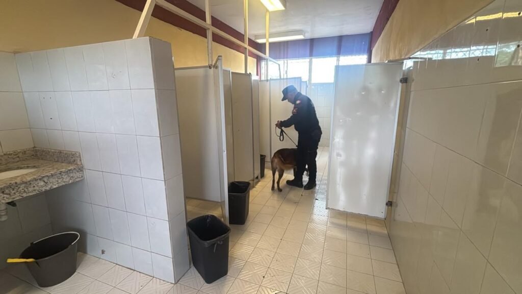 Realizó Agrupamiento Canino de la Guardia Estatal inspección preventiva en el ITACE Victoria