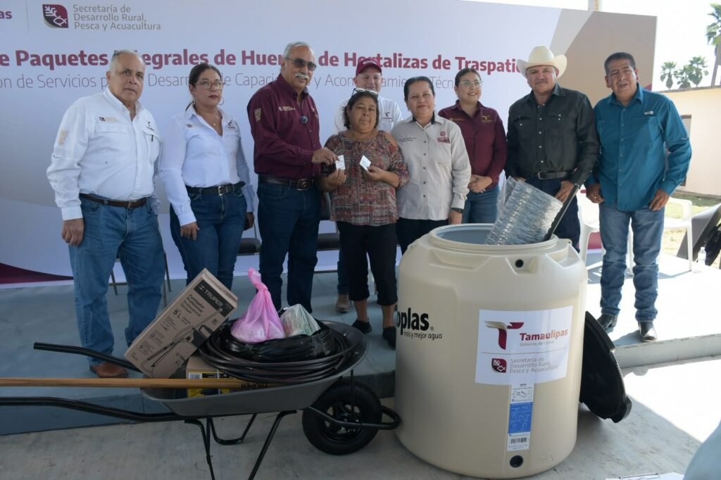 Fortalece Gobierno de Tamaulipas, la seguridad alimentaria con huertos de traspatio