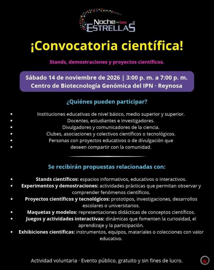 Preparan “Noche de las Estrellas”, el evento de divulgación astronómica más importante de México