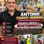 Antonio Chávez refuerza limpieza y mantenimiento de panteones municipales en Reynosa