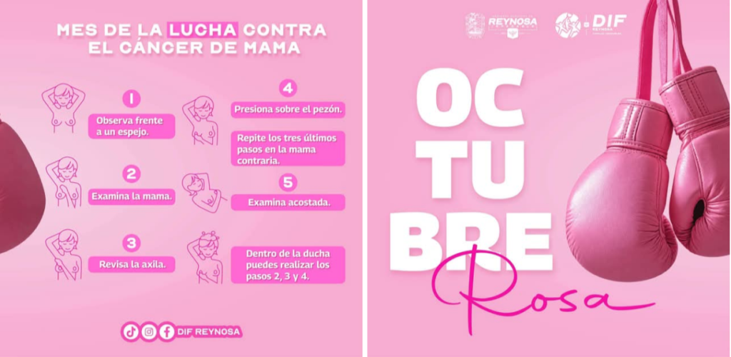 Promueve DIF-Reynosa la prevención contra el cáncer de mama