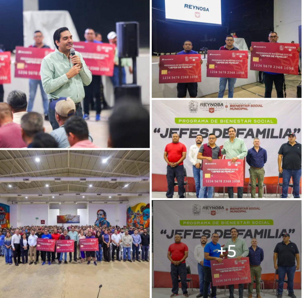 Recibieron Jefes de Familia en Reynosa apoyo de Bienestar Social