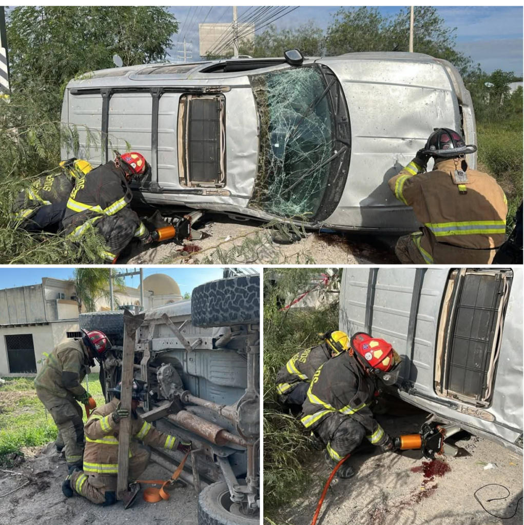 Implementan elementos de PCyB sus habilidades para el rescate vehicular