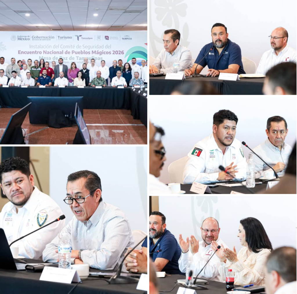 Coordinan acciones de seguridad para el Encuentro Nacional de Pueblos Mágicos 2026 en Tamaulipas