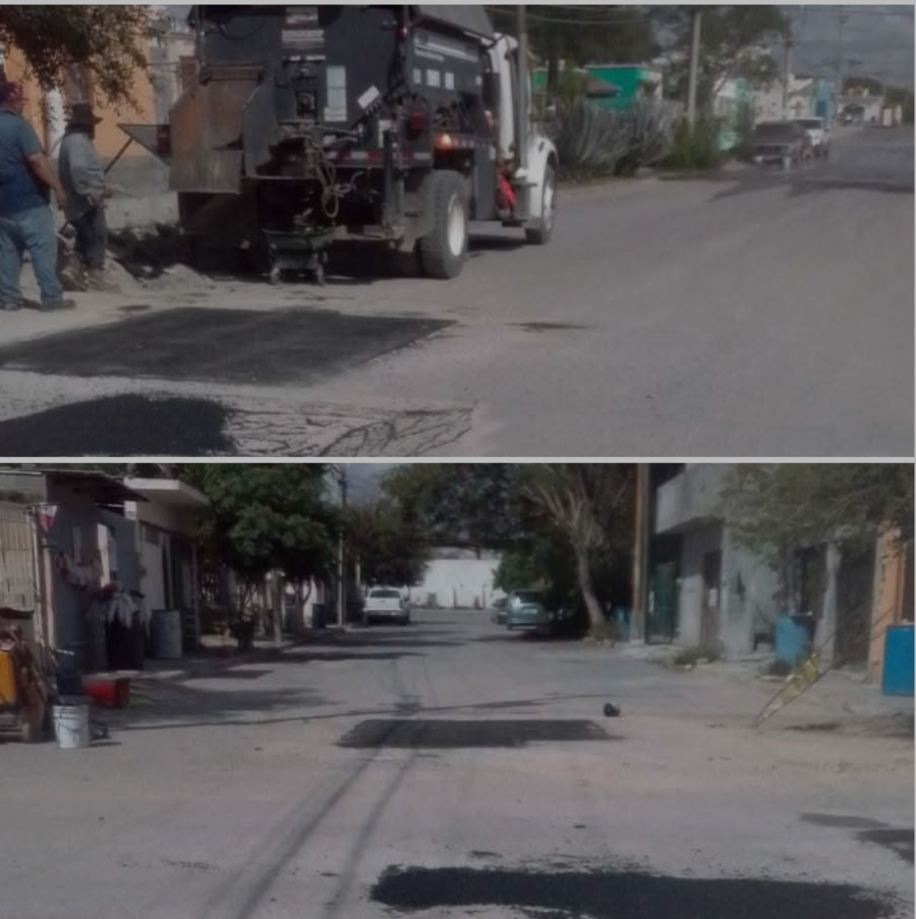 Reparó Servicios Públicos pavimento de la calle Nardos en Villa Florida Sector B